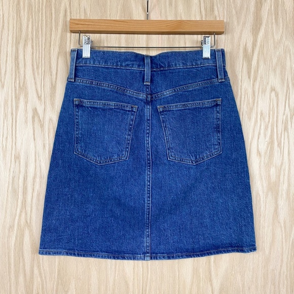 J. Crew Button Front Denim Mini Jean Skirt - Picture 3 of 5